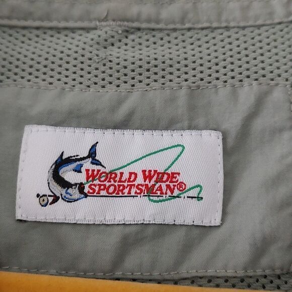 World Wide Sportsman light weight button down shirt Sz 2XL - Picture 5 of 9